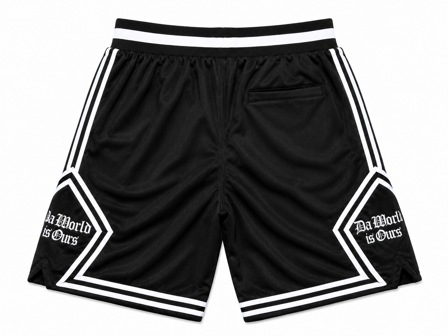 DTOUR “Da World Is Ours” Basketball Shorts – Black