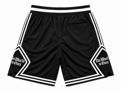 DTOUR “Da World Is Ours” Basketball Shorts – Black